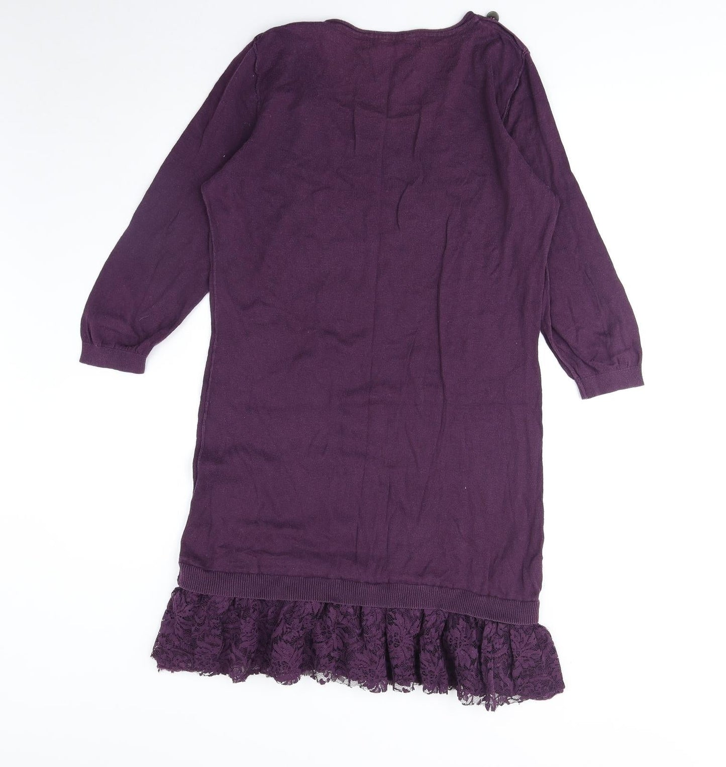 Womens UK Size 12 NEXT Purple Tunic Blouse