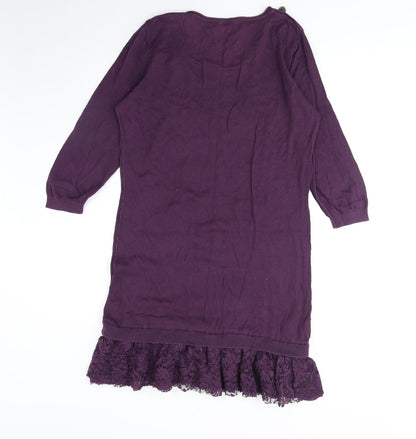 Womens UK Size 12 NEXT Purple Tunic Blouse