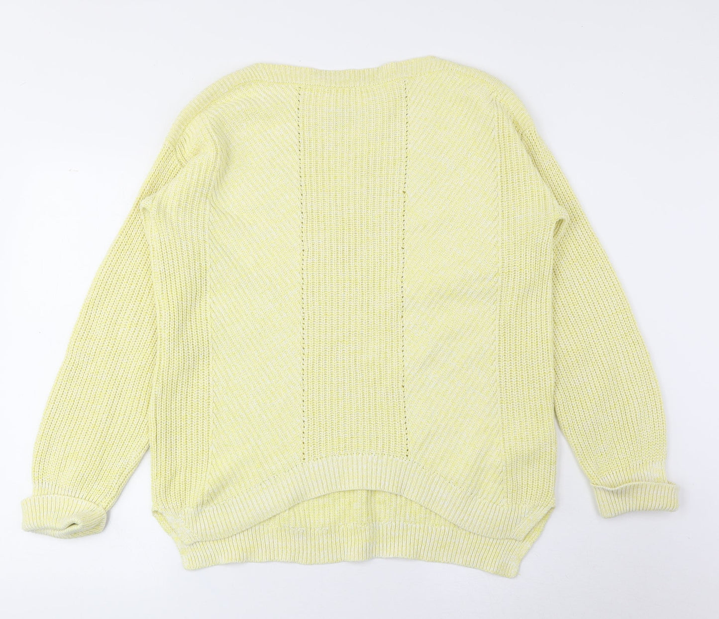 Womens UK Size M Marks and Spencer Yellow Pullover Jumper