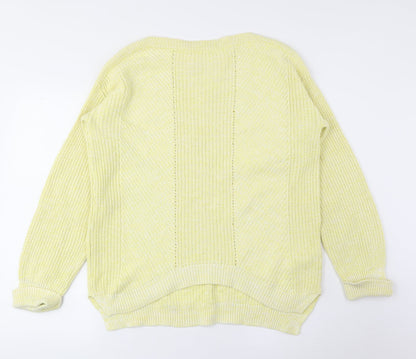 Womens UK Size M Marks and Spencer Yellow Pullover Jumper
