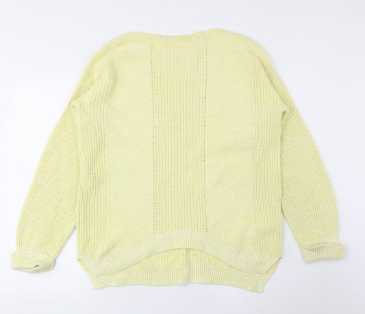 Womens UK Size M Marks and Spencer Yellow Pullover Jumper