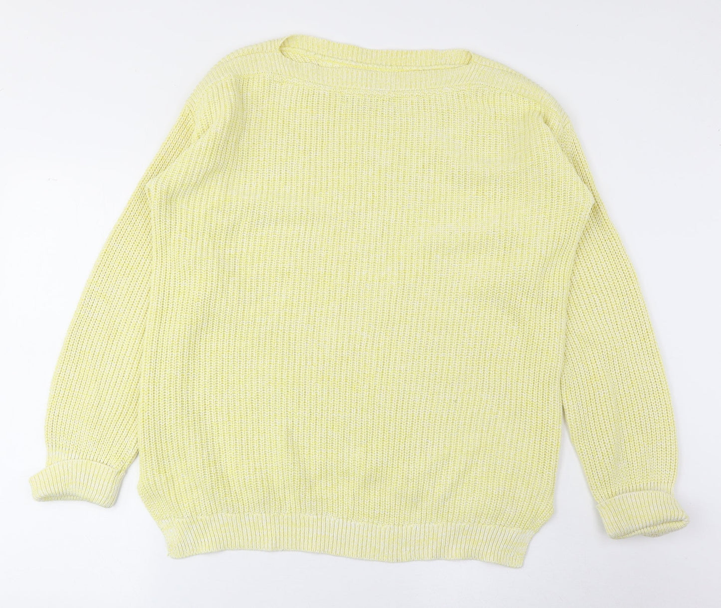 Womens UK Size M Marks and Spencer Yellow Pullover Jumper