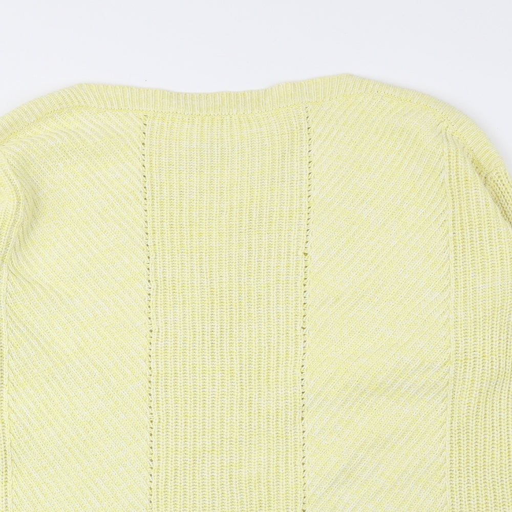 Womens UK Size M Marks and Spencer Yellow Pullover Jumper