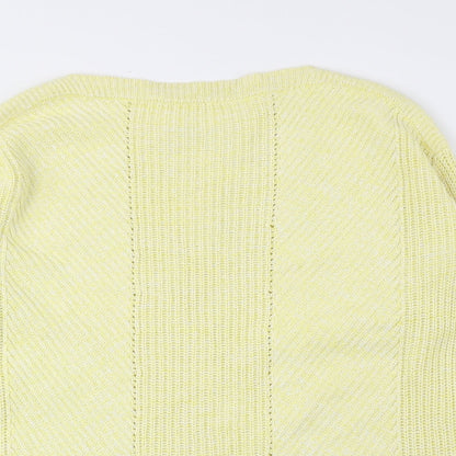 Womens UK Size M Marks and Spencer Yellow Pullover Jumper