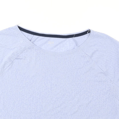 Womens UK Size 10 Marks and Spencer Blue Basic T-Shirt