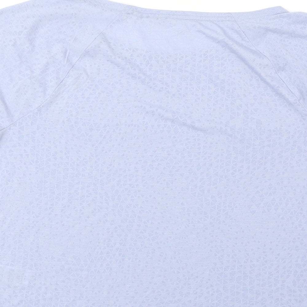 Womens UK Size 10 Marks and Spencer Blue Basic T-Shirt