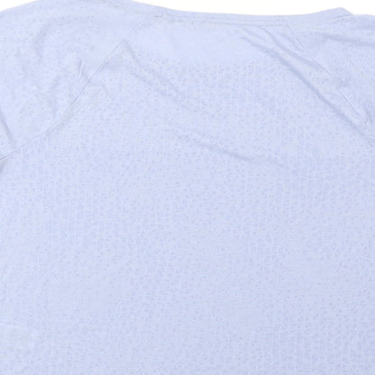 Womens UK Size 10 Marks and Spencer Blue Basic T-Shirt