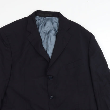 Mens UK Size M Impressions Regular Black Suit Jacket