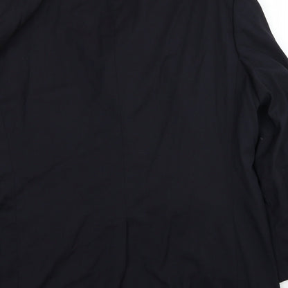 Mens UK Size M Impressions Regular Black Suit Jacket