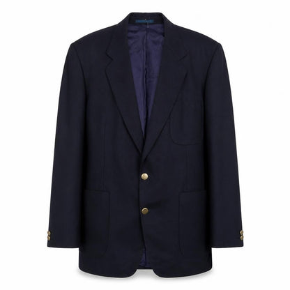 First Impressions Mens Blue Wool Jacket Suit Jacket Size 44 Regular
