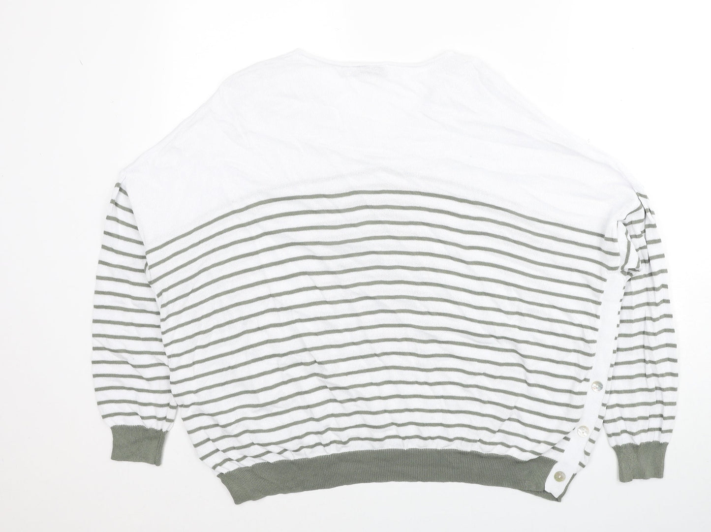 Womens UK Size 18 Alice Collins White Pullover Jumper