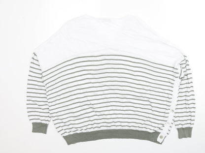 Womens UK Size 18 Alice Collins White Pullover Jumper