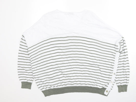 Womens UK Size 18 Alice Collins White Pullover Jumper