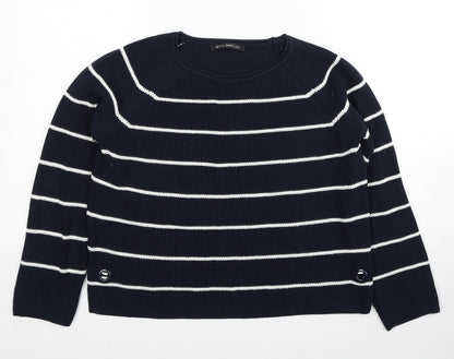 Womens UK Size 10 Betty Barclay Blue Pullover Jumper