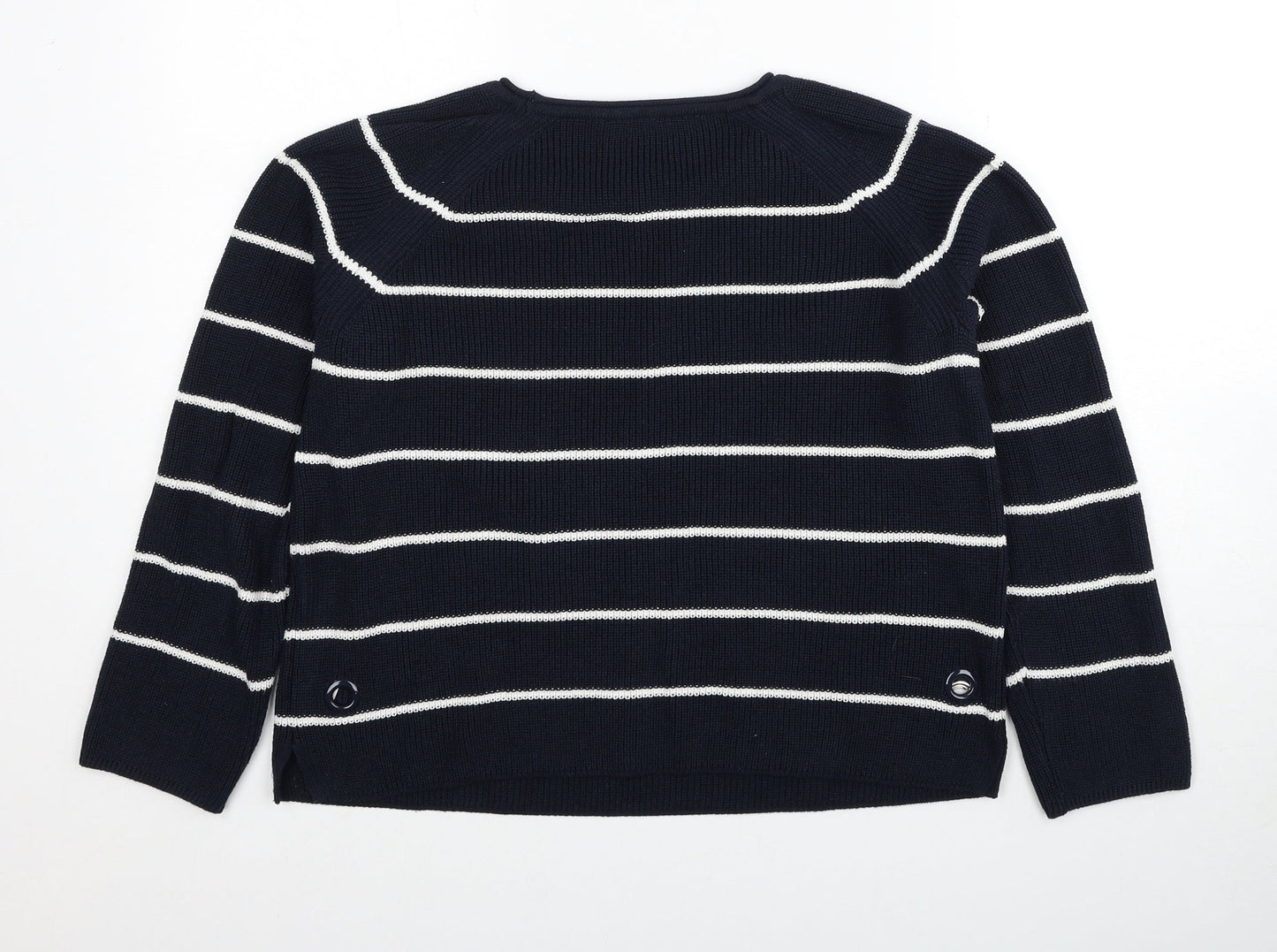 Womens UK Size 10 Betty Barclay Blue Pullover Jumper