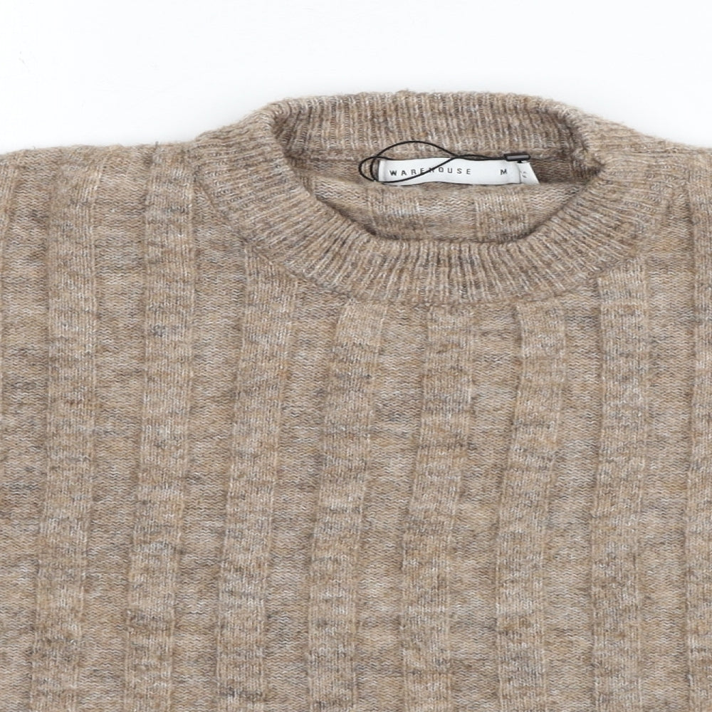 Womens UK Size M Warehouse Brown Pullover Jumper