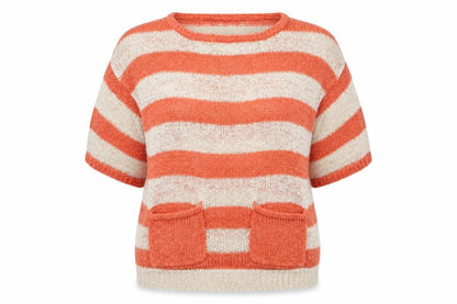 Womens UK Size 10 New Look Orange Pullover Jumper