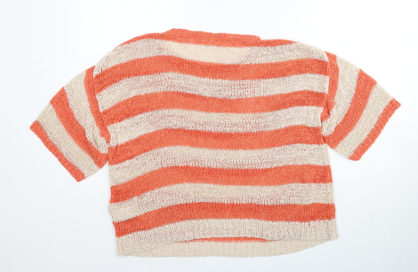 Womens UK Size 10 New Look Orange Pullover Jumper