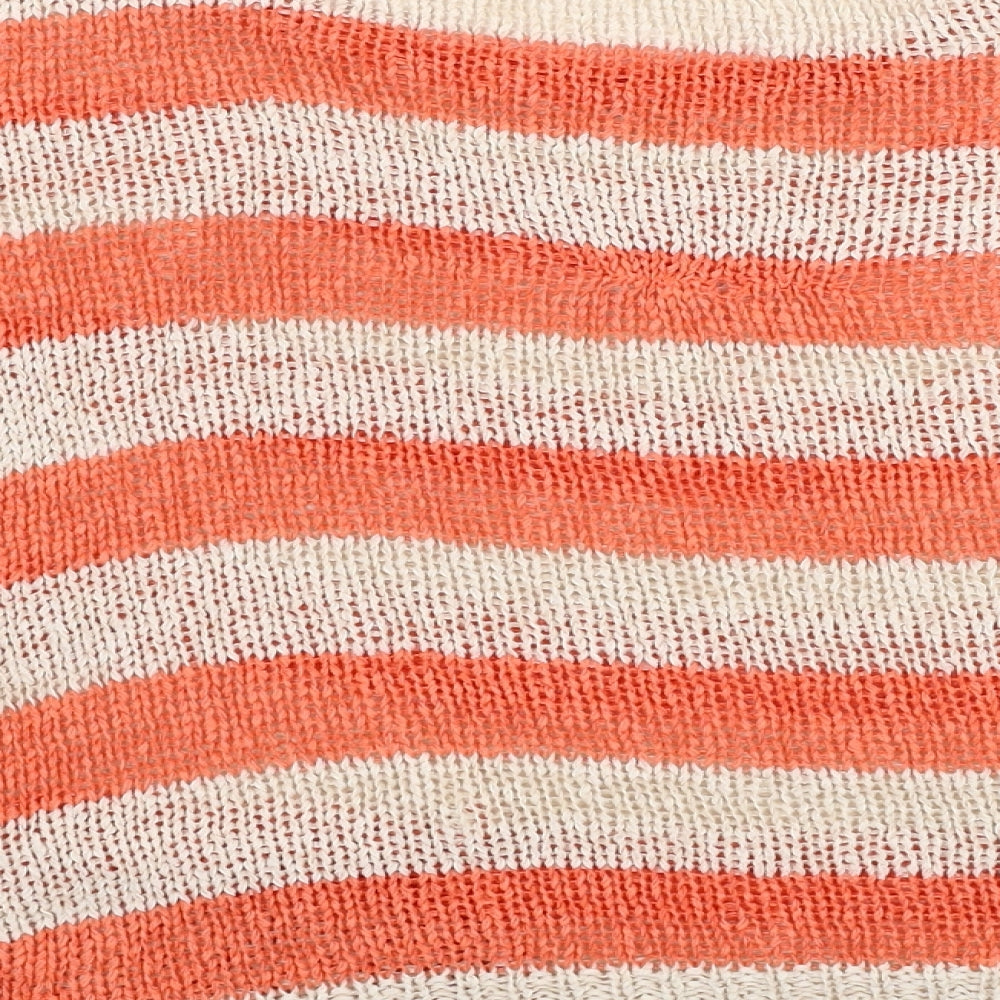 Womens UK Size 10 New Look Orange Pullover Jumper