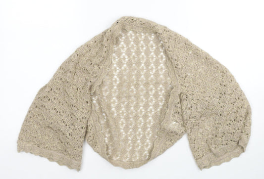 Womens UK Size S Dorothy Perkins Beige Cardigan Jumper