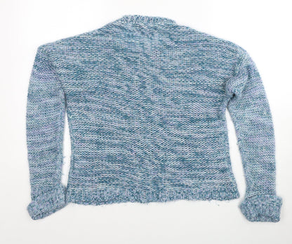 Womens UK Size 12 Preworn Blue Pullover Jumper