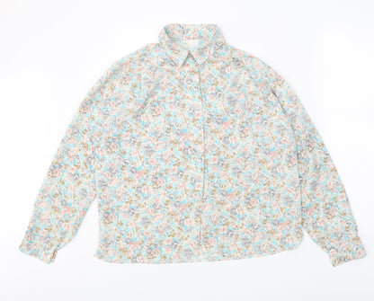 Womens UK Size 12 Preworn White Basic Button-Up