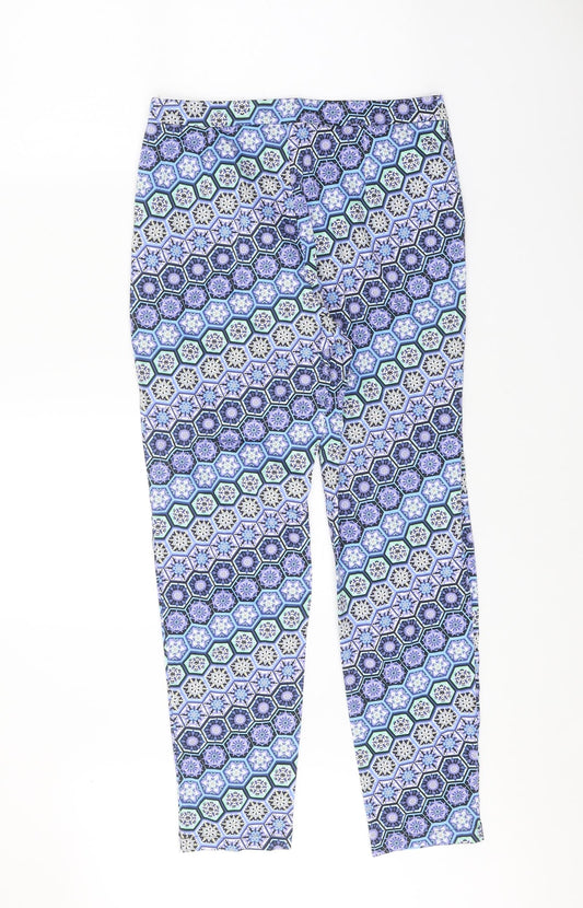 Womens UK Size 8 Dorothy Perkins Regular Fit  Blue Trousers