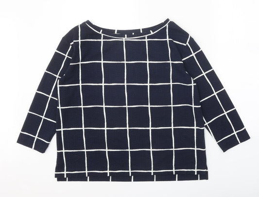Womens UK Size 12 Marks and Spencer Blue Pullover Jumper