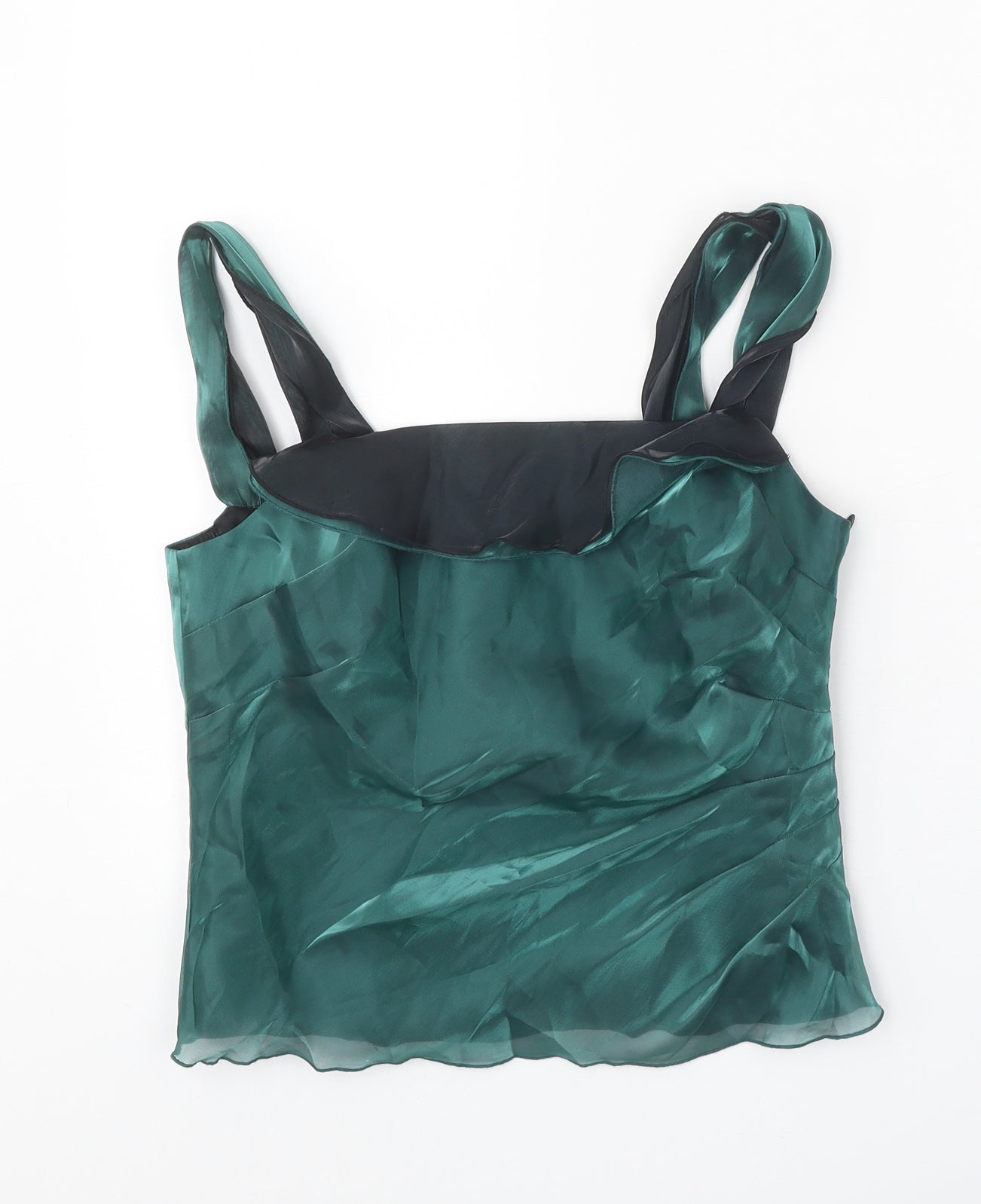 Womens UK Size 10 ALEX&CO Green Basic Tank