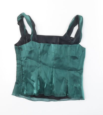 Womens UK Size 10 ALEX&CO Green Basic Tank
