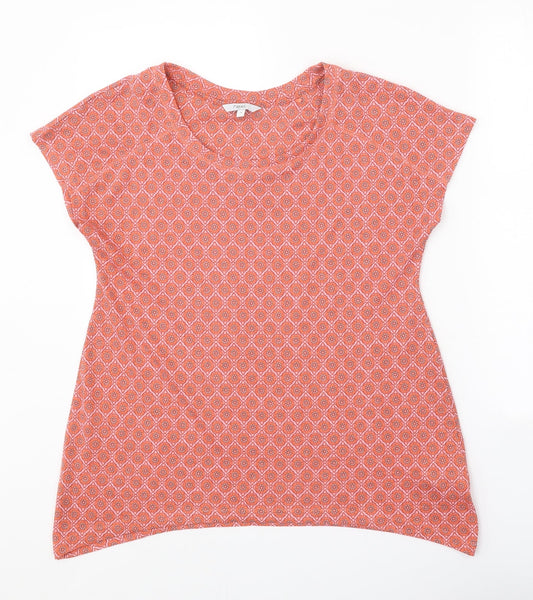 Womens UK Size 8 NEXT Pink Basic T-Shirt