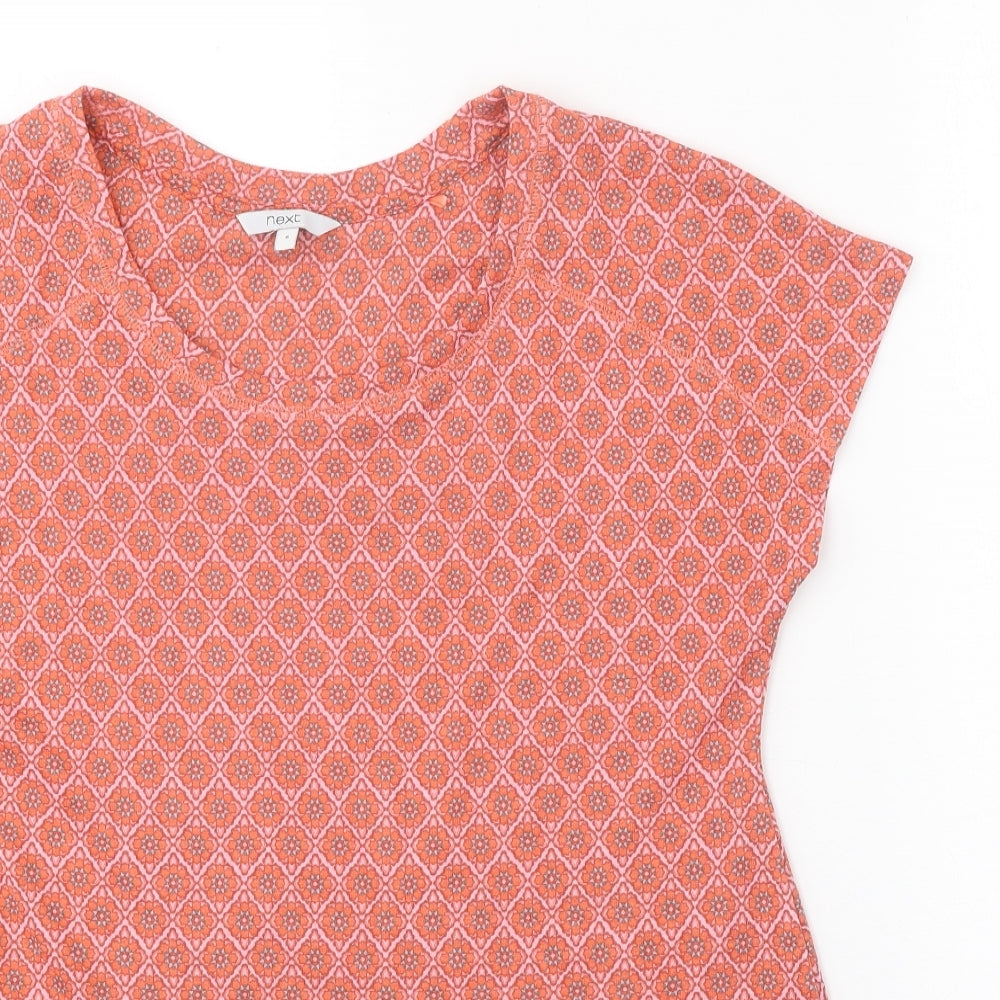 Womens UK Size 8 NEXT Pink Basic T-Shirt