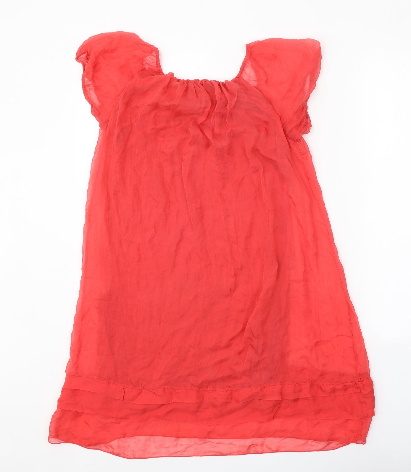 Phase Eight Womens Red Viscose Shift Size M Boat Neck Pullover