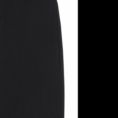 Miss Selfridge Womens Black Polyester A-Line Size 10 V-Neck Pullover