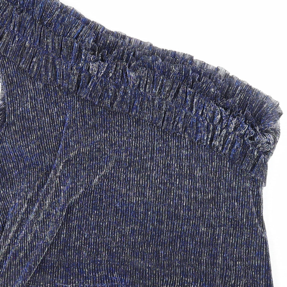 Womens UK Size L MNG Blue Basic Blouse