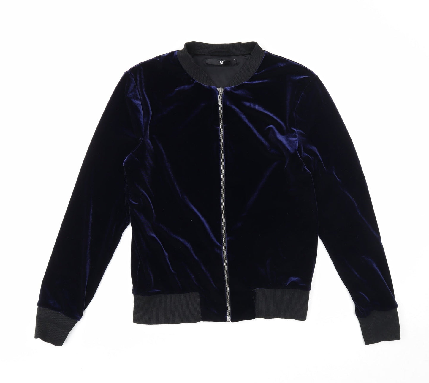 Womens UK Size 8 Very Blue Bomber Jacket