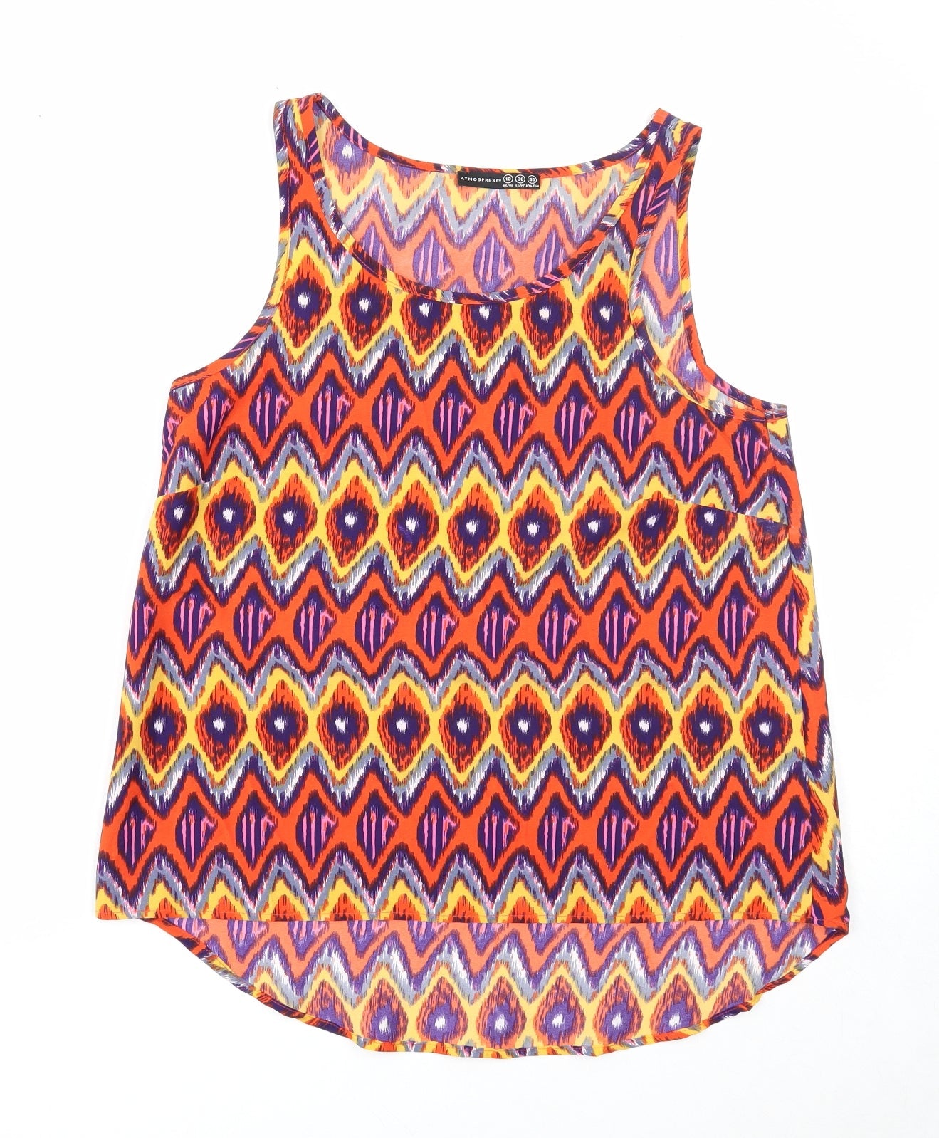 Womens UK Size 10 Atmosphere Multicoloured Basic Tank