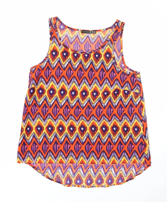 Womens UK Size 10 Atmosphere Multicoloured Basic Tank