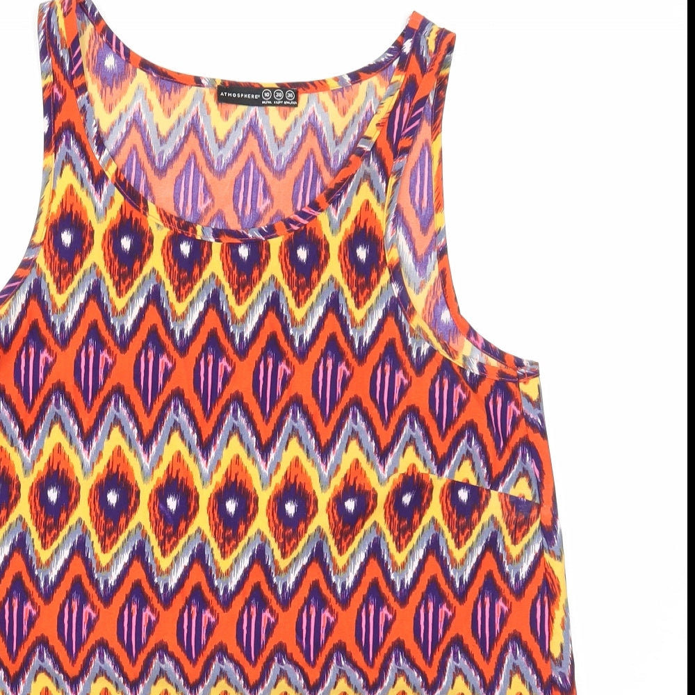 Womens UK Size 10 Atmosphere Multicoloured Basic Tank