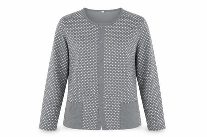 Womens UK Size L Preworn Grey Basic Blouse