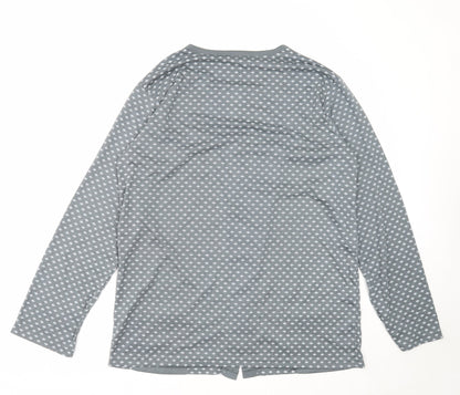 Womens UK Size L Preworn Grey Basic Blouse