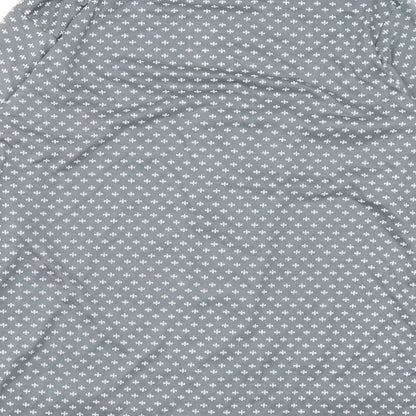 Womens UK Size L Preworn Grey Basic Blouse