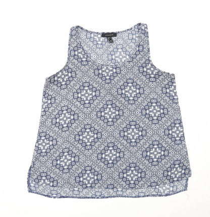 Womens UK Size 12 Atmosphere Blue Basic Tank