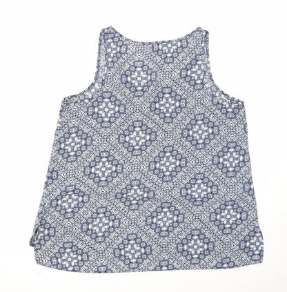 Womens UK Size 12 Atmosphere Blue Basic Tank