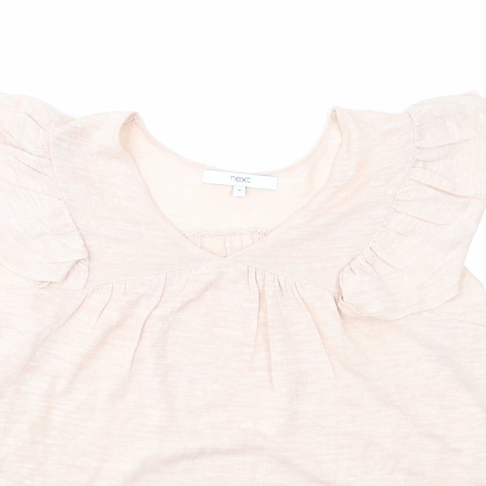 Womens UK Size M NEXT Pink Basic T-Shirt