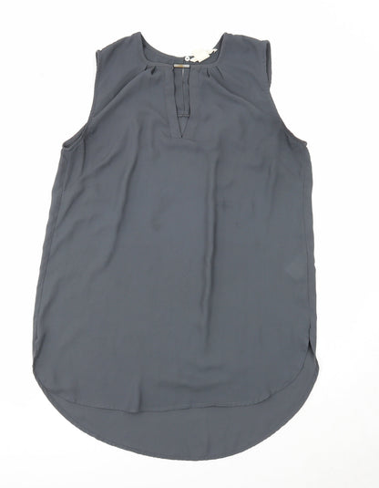 Womens UK Size 8 H&M Grey Basic Blouse
