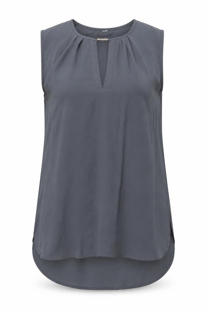 Womens UK Size 8 H&M Grey Basic Blouse
