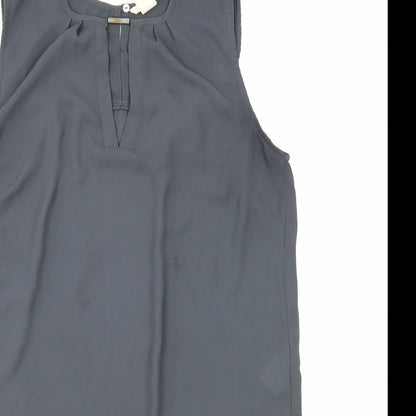 Womens UK Size 8 H&M Grey Basic Blouse