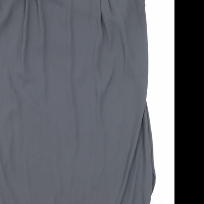Womens UK Size 8 H&M Grey Basic Blouse