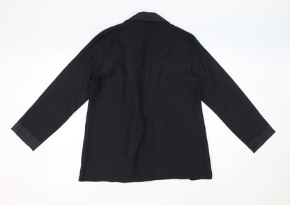 Womens UK Size 12 St Michael Black Basic Blouse